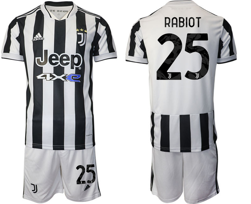 Cheap Men 2021-2022 Club Juventus home white 25 Adidas Soccer Jerseys